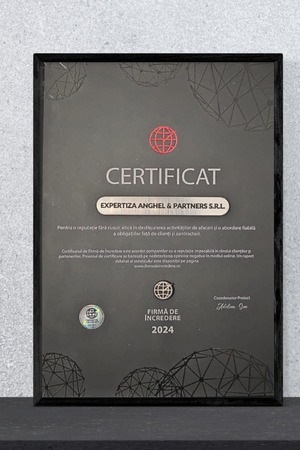 Firmă de Încredere - Certificat 2024